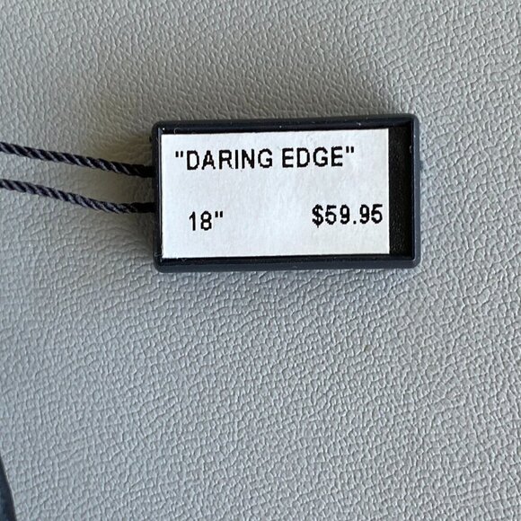 FAC Daring Edge Choker Necklace Gun Metal Silver Tone NWT - Picture 6 of 7
